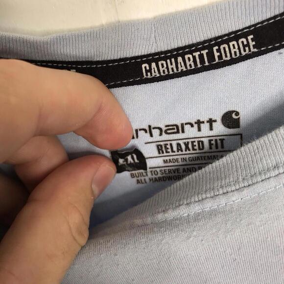 Carhartt Shirt Mens 2XL Short Sleeve Force Basic Crewneck Basic Work Farm - Picture 5 of 9